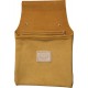 Two Pocket Tan Leather Pouch - C-1601-TAN