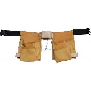 Deluxe Tan Leather Tool Pouch - C-1605-TAN