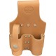 Tan Leather Double Adjustable Spanner Holder Or Shifter Frog - C-SB-SC5DBL