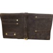 Premium Brown Leather 12 Pocket Chisel Roll - C-CR12-BR